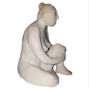Seated Female Nude Clay Sculpture